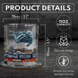 Ocean's Deep - Personalized Scuba Diving Whiskey Glass