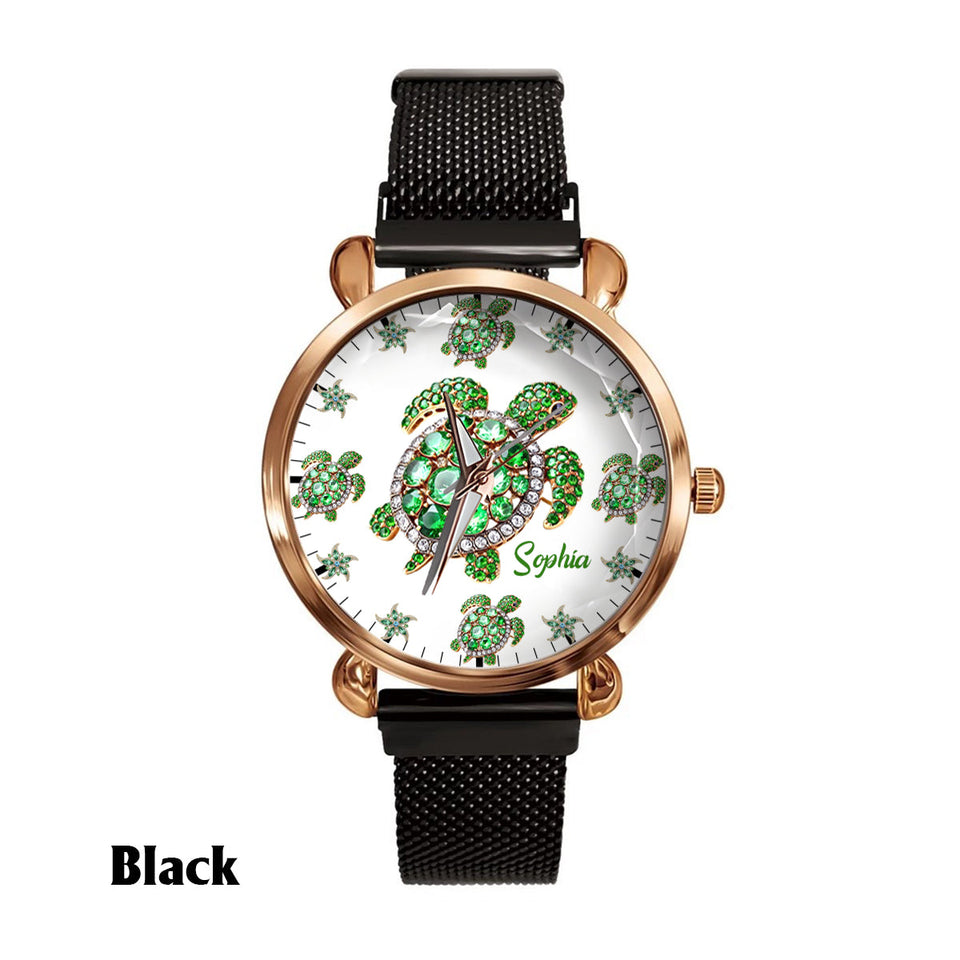 Love Turtles - Personalized Turtle Women Hand Watch