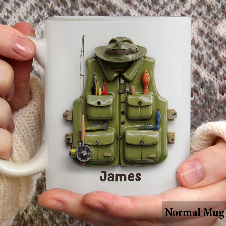 Fishing Vest - Personalized Fishing Mug