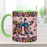 French Bulldog Couple - Personalized French Bulldog Accent Mug