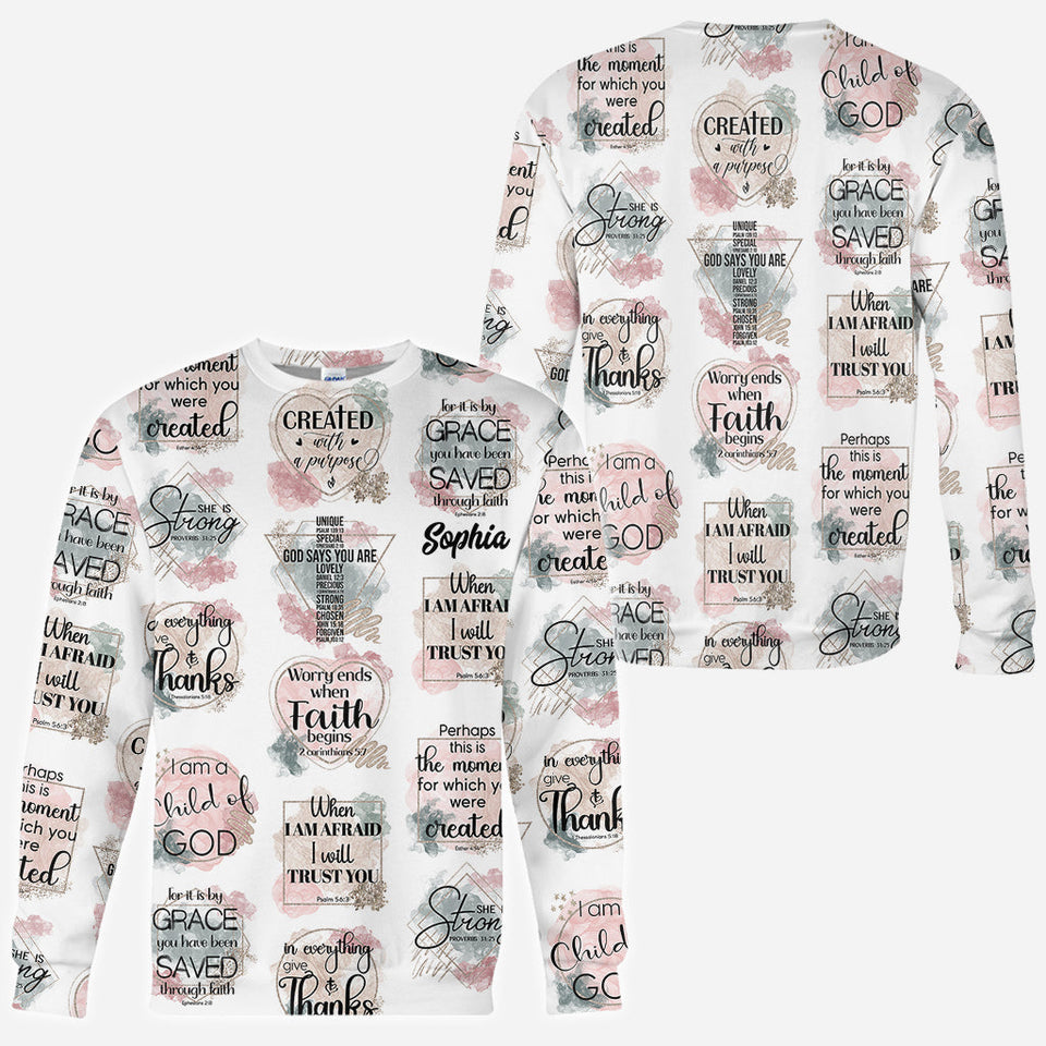 I'm A Child Of God - Personalized Christian All Over Shirt