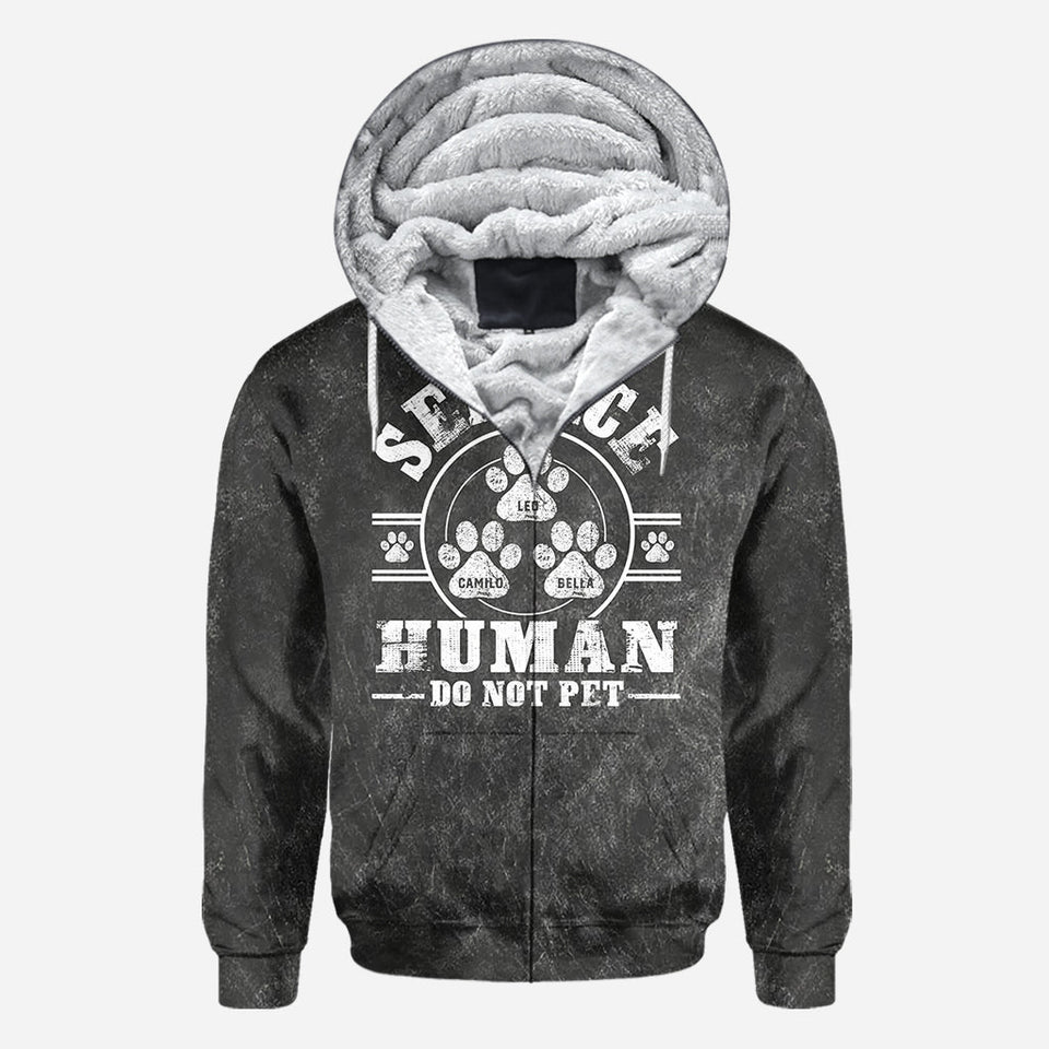 Service Human Do Not Pet - Personalized Dog All Over Shirt