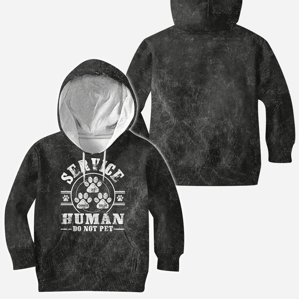 Service Human Do Not Pet - Personalized Dog All Over Shirt