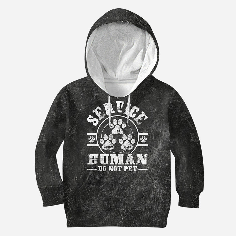 Service Human Do Not Pet - Personalized Dog All Over Shirt