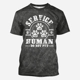 Service Human Do Not Pet - Personalized Dog All Over Shirt