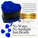 16 Roses Flower Forever Heart Shape Box