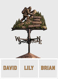 Not All Those Who Wander Are Lost - Personalized Hiking Weather Vane