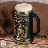 Knight Of God - Personalized Christian Beer Stein