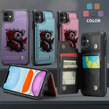 Alphabet Red Rose And Butterflies - Personalized Luxury Wallet Phone Case