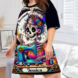 The Sewciopath - Personalized Sewing Sleep T-shirt Dress