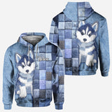 Love Siberian Husky - Personalized Dog All Over Shirt