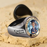 Class Of 2026 - Personalized Graduation Signet Ring
