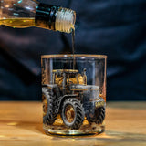 Strong Farmer - Personalized Tractor Whiskey Glass