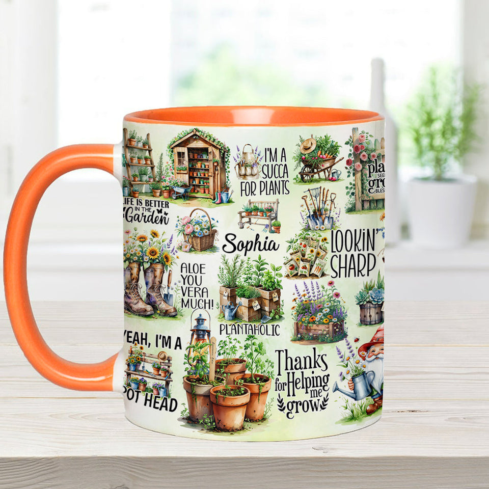 Life Is Better At The Garden - Personalized Gardening Accent Mug