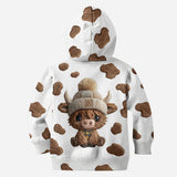 Adorable Highland Cow - Personalized Highland Cow Hoodie and Leggings