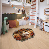 Fall Season - Personalized Highland Cow Non-Slip Tufted Rug
