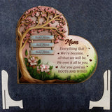 You Gave Us Roots And Wings, Mom - Personalized Mother 2 Layered Wood Sign / Wood Plaque