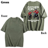 Dirt Bike Dad And Kid - Personalized Dirt Bike Wash T-shirt
