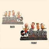 The Grillfather Funny Gift - Personalized Father Custom Shaped Acrylic Plaque