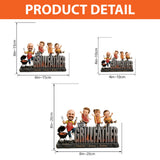 The Grillfather Funny Gift - Personalized Father Custom Shaped Acrylic Plaque