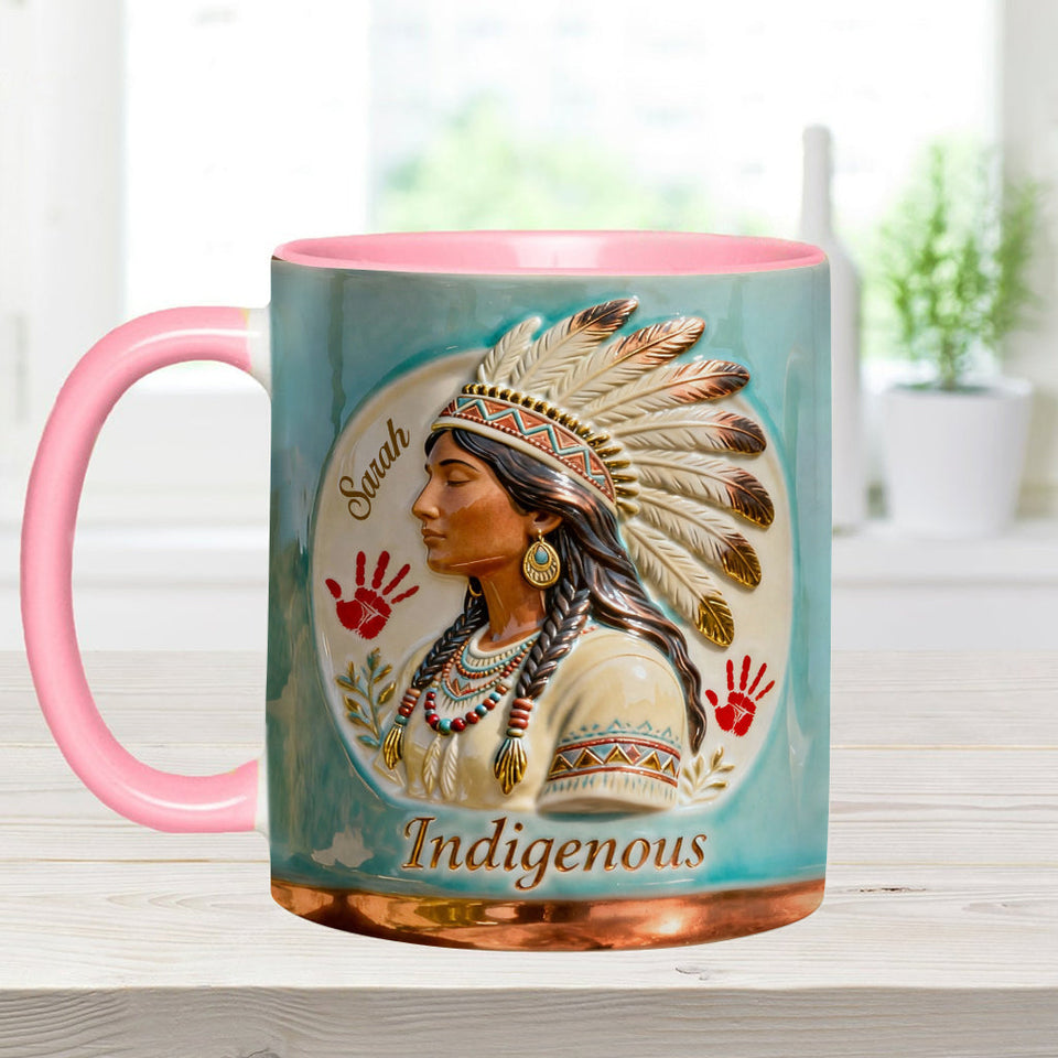 Indigenous - Personalized American Indian Accent Mug & Coaster