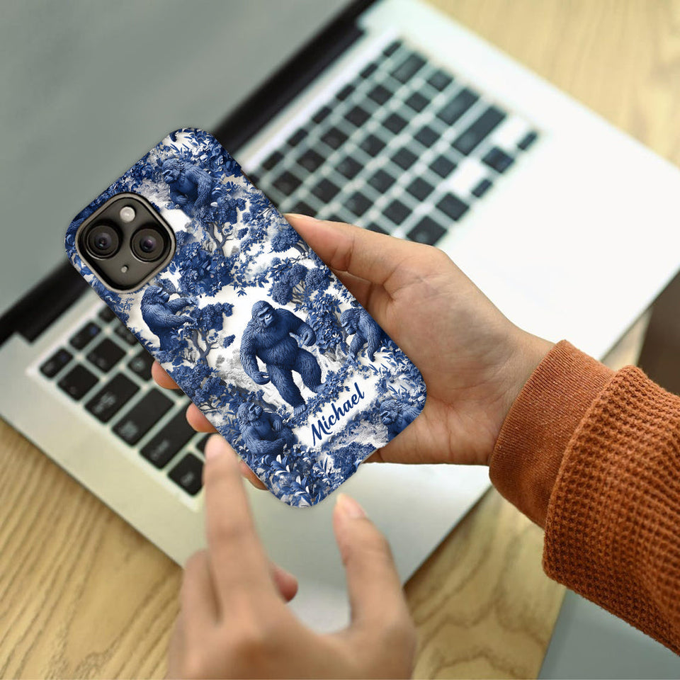 Bigfoot Summer Vibes - Personalized Hiking Full Print Phone Case