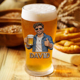 Custom Any Photo Beer Lovers - Personalized Beer Pint