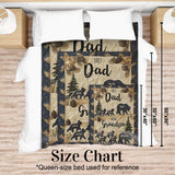 First Dad Now Grandpa - Personalized Grandpa Blanket