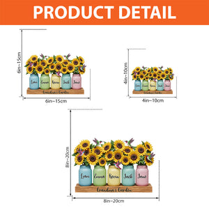 Grandma's Garden - Personalized Grandma Custom Shaped Acrylic Plaque