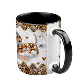 Love Dachshund - Personalized Dog Accent Mug