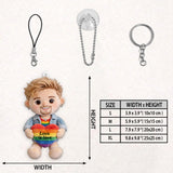 Love Is Love - Personalized LGBT Support Plush Keychain