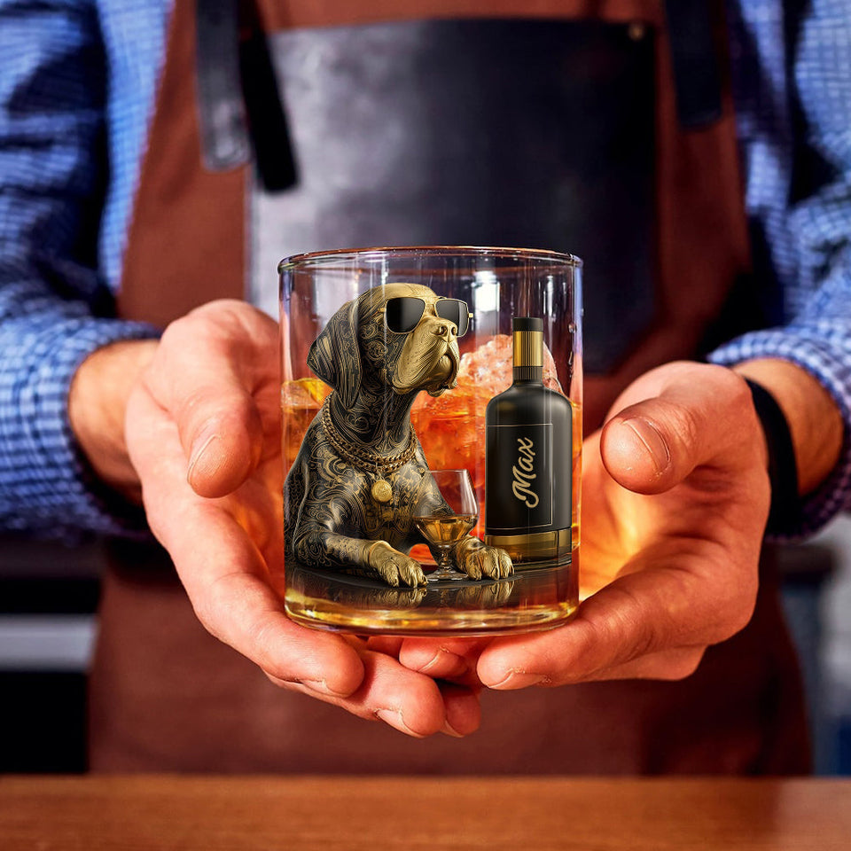 Dog and Whiskey - Personalized Whisky Whiskey Glass