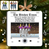 Besties Christmas Gift - Personalized Bestie Music Player Ornament