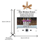 Besties Christmas Gift - Personalized Bestie Music Player Ornament