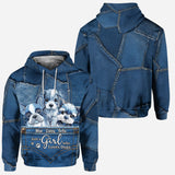 Just A Girl Who Loves Dog - Personalized Dog Hoodie and Leggings