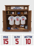 Dream Basball Team Gift For Dad, Grandpa - Personalized Father Custom Shaped Acrylic Plaque