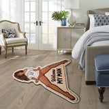 Welcome My Man - Personalized Spicy Couple Non-Slip Tufted Rug