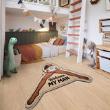 Welcome My Man - Personalized Spicy Couple Non-Slip Tufted Rug