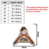 Welcome My Man - Personalized Spicy Couple Non-Slip Tufted Rug