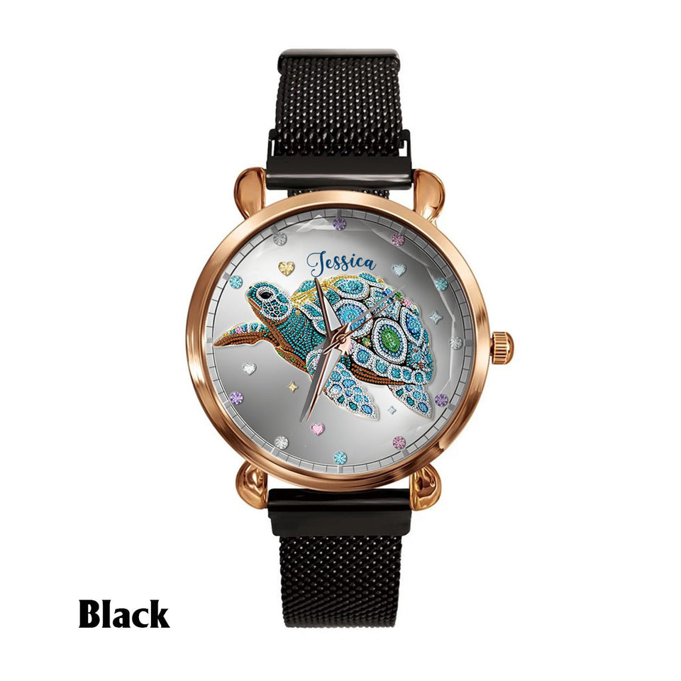 Beautiful Turtle - Personalized Turtle Women Hand Watch