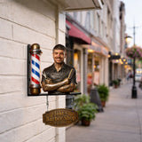 The Signature Hair Studio Sign - Personalized Hairdresser Wooden Wall Mount Sign