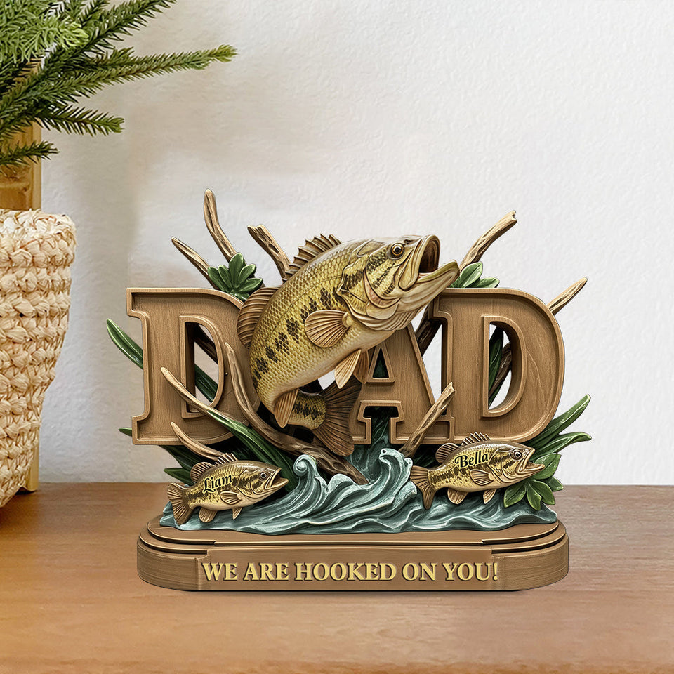 Fishing Dad - Personalized Fishing Custom Shaped Acrylic Plaque