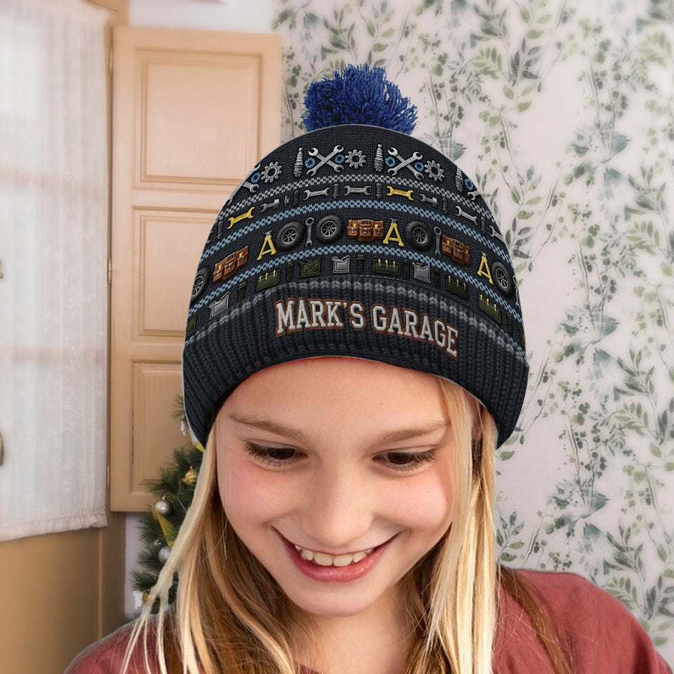 Proud Mechanic - Personalized Mechanic Beanie Hat