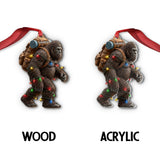 Sasquatch Holiday Spirit - Personalized Hiking Ornament