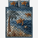 Love Turtles - Personalized Turtle Quilt Set