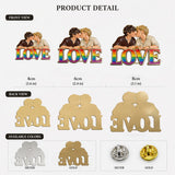 Custom Any Photo - Personalized LGBT Support 3D Embossed Enamel Pin