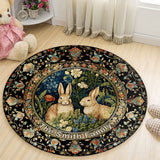 Welcome To Our Sweet Home - Personalized Family Round Rug