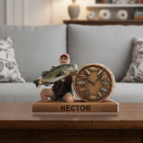 It's Always Fish O'clock - Personalized Fishing Desk Clock Plaque