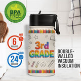 Back To School - Personalized Kid Kids Water Bottle