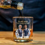 Cool Gift For Dad, Father's Day Gift - Personalized Father Whiskey Glass
